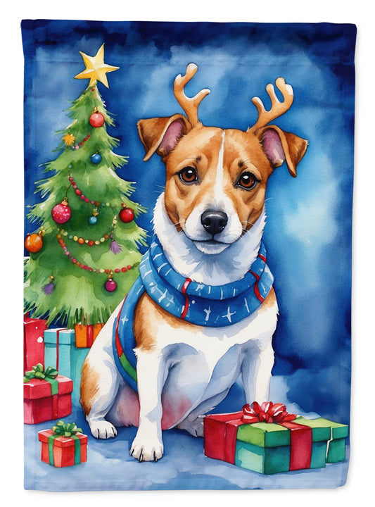 Buy this Jack Russell Terrier Christmas Reindeer Garden Flag