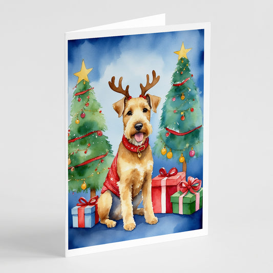 Buy this Lakeland Terrier Christmas Reindeer Greeting Cards Pack of 8