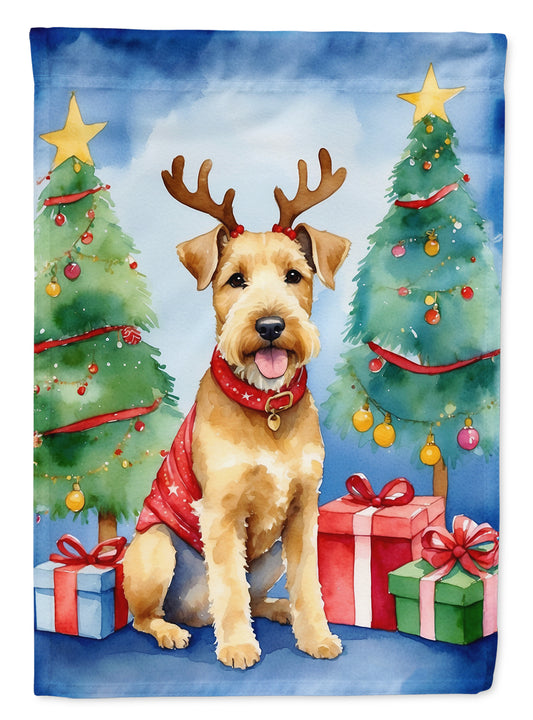 Buy this Lakeland Terrier Christmas Reindeer Garden Flag