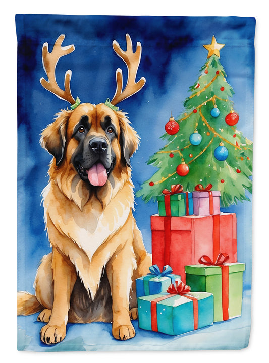 Buy this Leonberger Christmas Reindeer House Flag