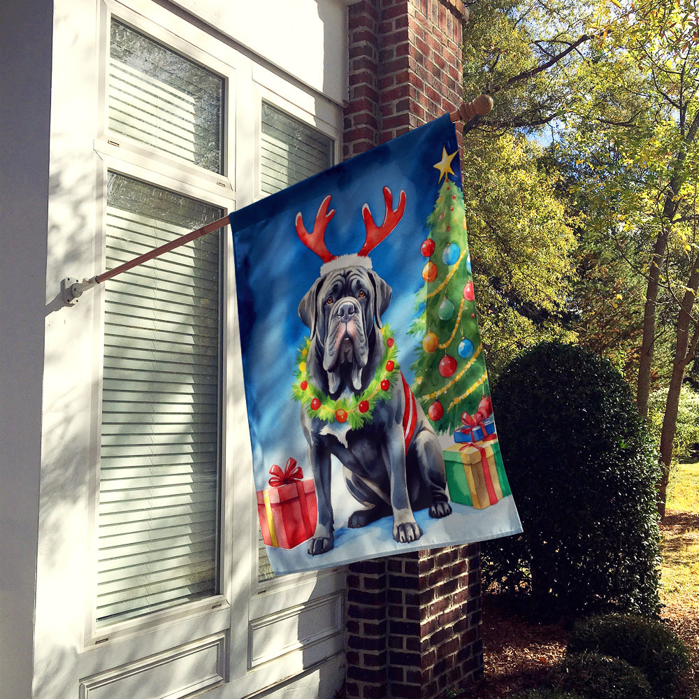 Neapolitan Mastiff Christmas Reindeer House Flag