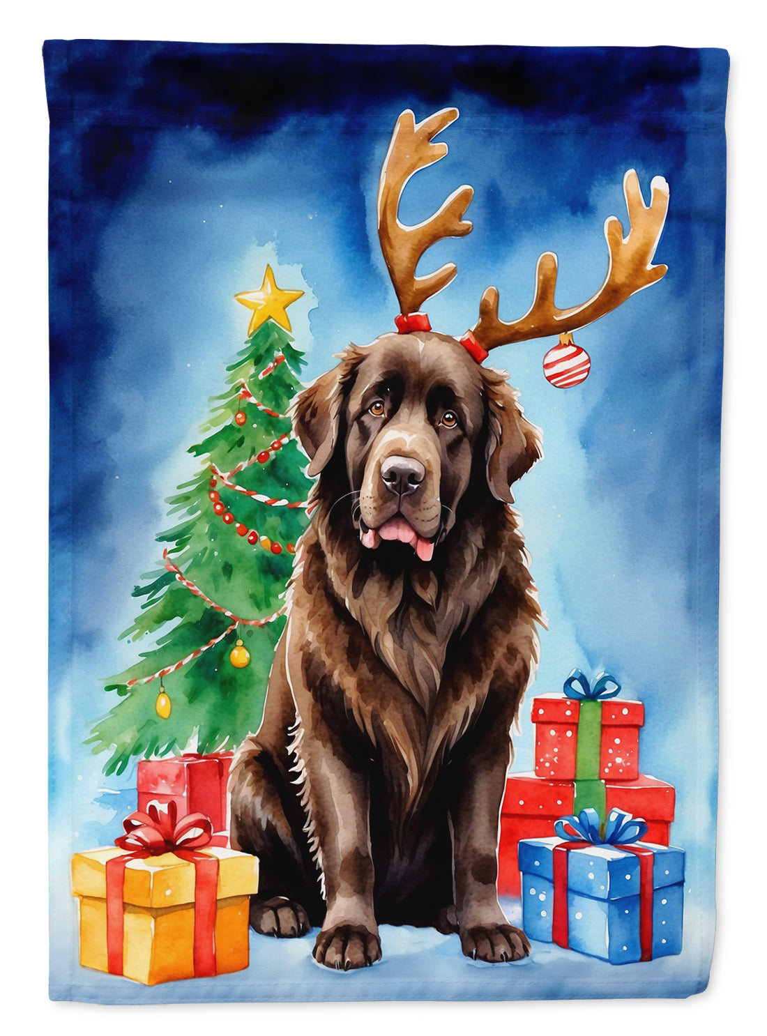 Buy this Chocolate Christmas Reindeer Garden Flag