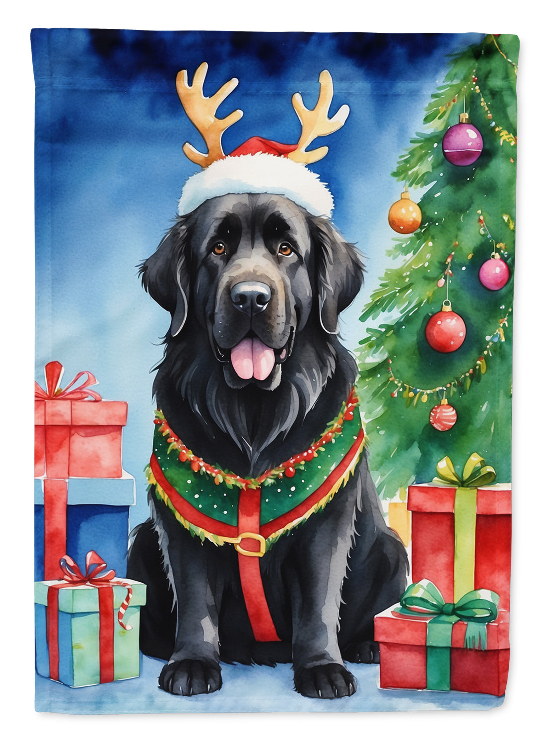 Buy this Newfoundland Christmas Reindeer House Flag