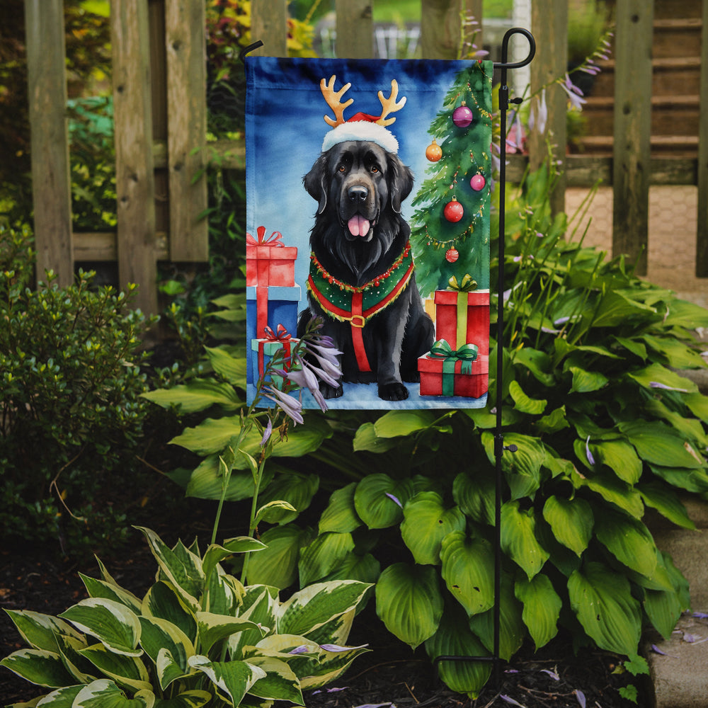 Newfoundland Christmas Reindeer Garden Flag