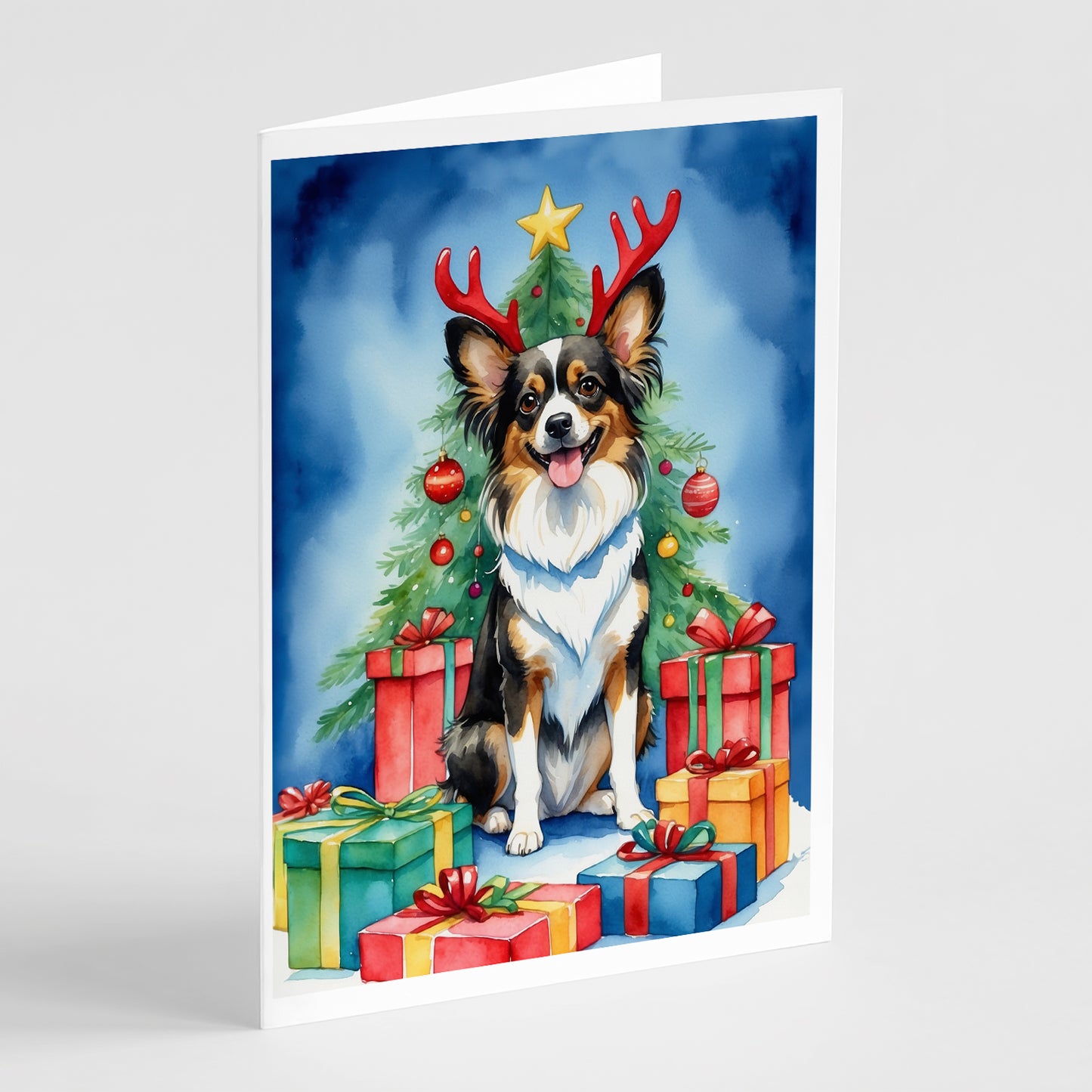 Buy this Papillon Christmas Reindeer Greeting Cards Pack of 8