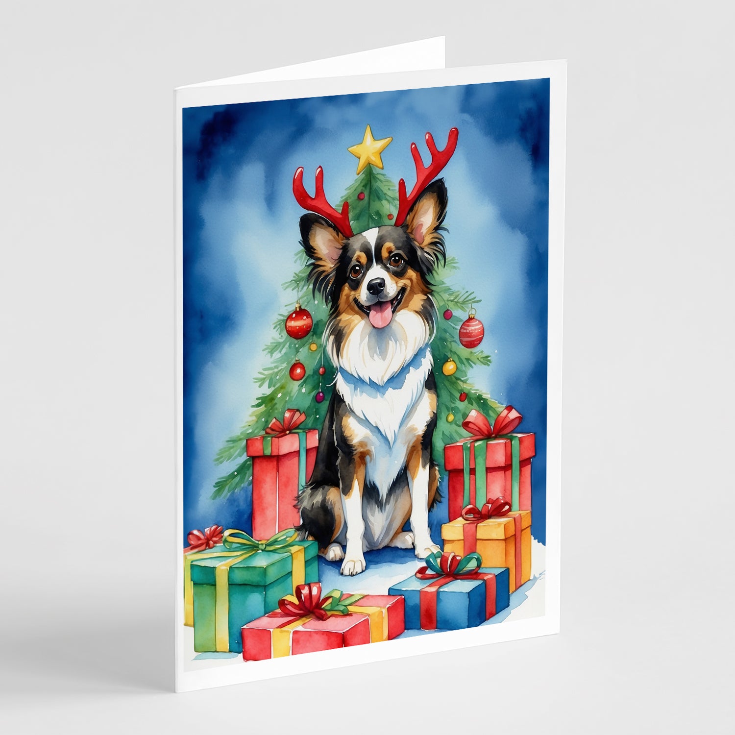 Buy this Papillon Christmas Reindeer Greeting Cards Pack of 8