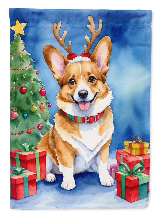 Buy this Corgi Christmas Reindeer Garden Flag