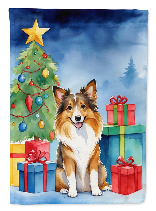 Buy this Sheltie Christmas Reindeer House Flag