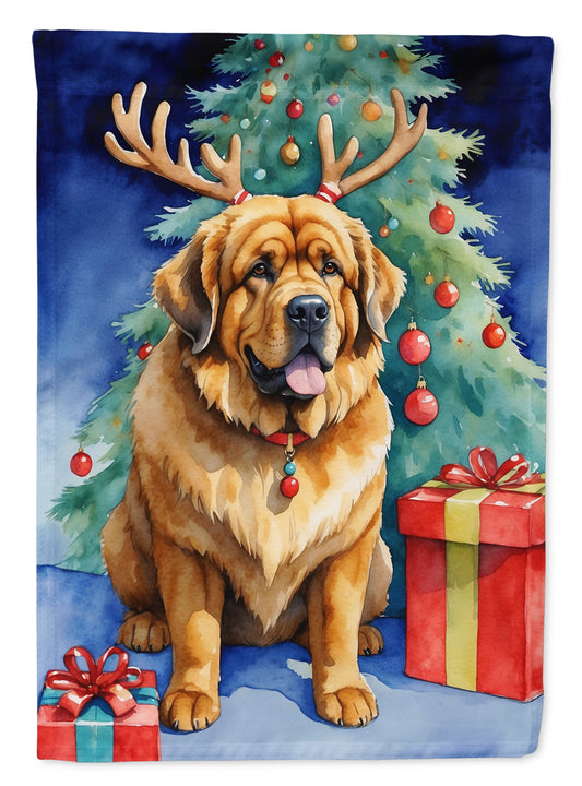 Buy this Tibetan Mastiff Christmas Reindeer House Flag