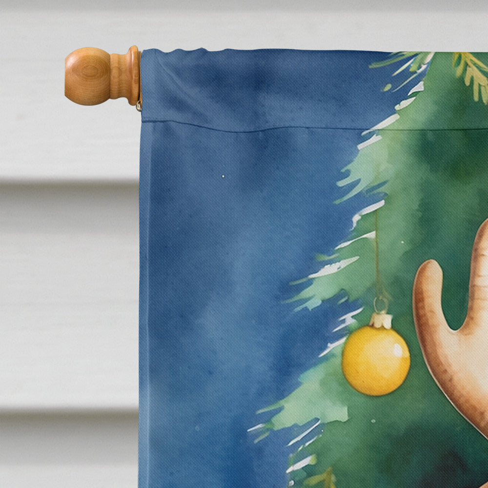 Vizsla Christmas Reindeer House Flag