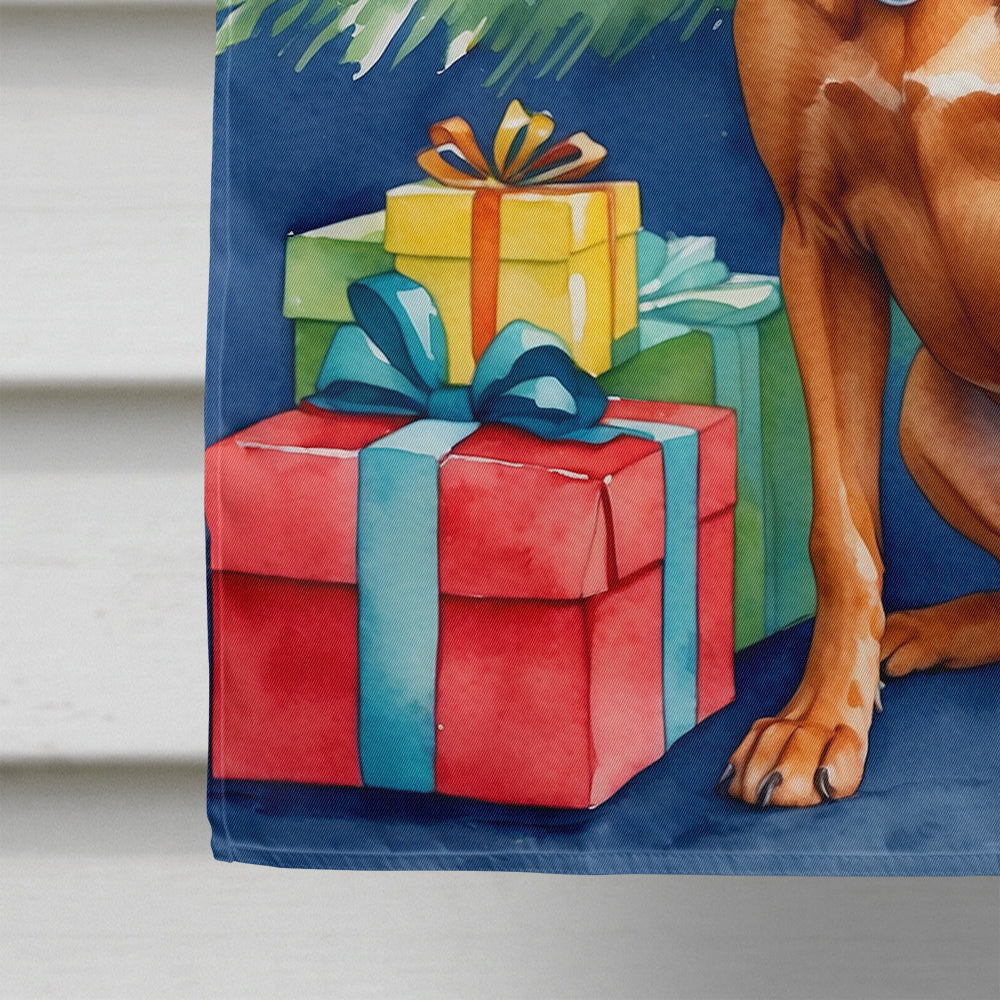 Vizsla Christmas Reindeer House Flag