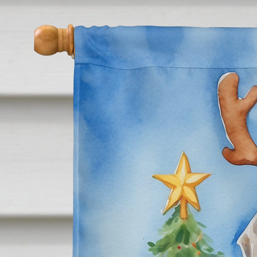 Weimaraner Christmas Reindeer House Flag