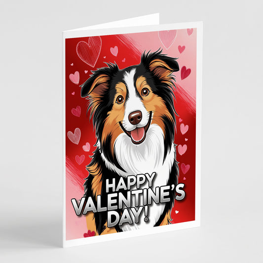 Buy this Collie Happy Valentine's Day Greeting Cards Pack of 8