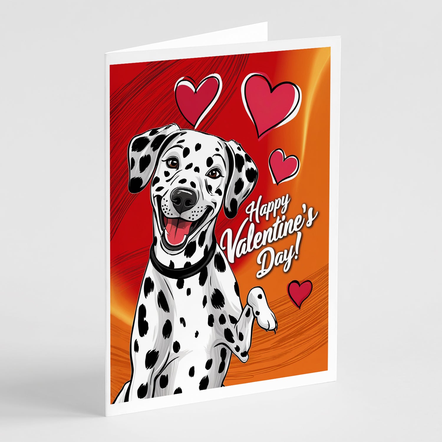 Buy this Dalmatian Happy Valentine's Day Greeting Cards Pack of 8