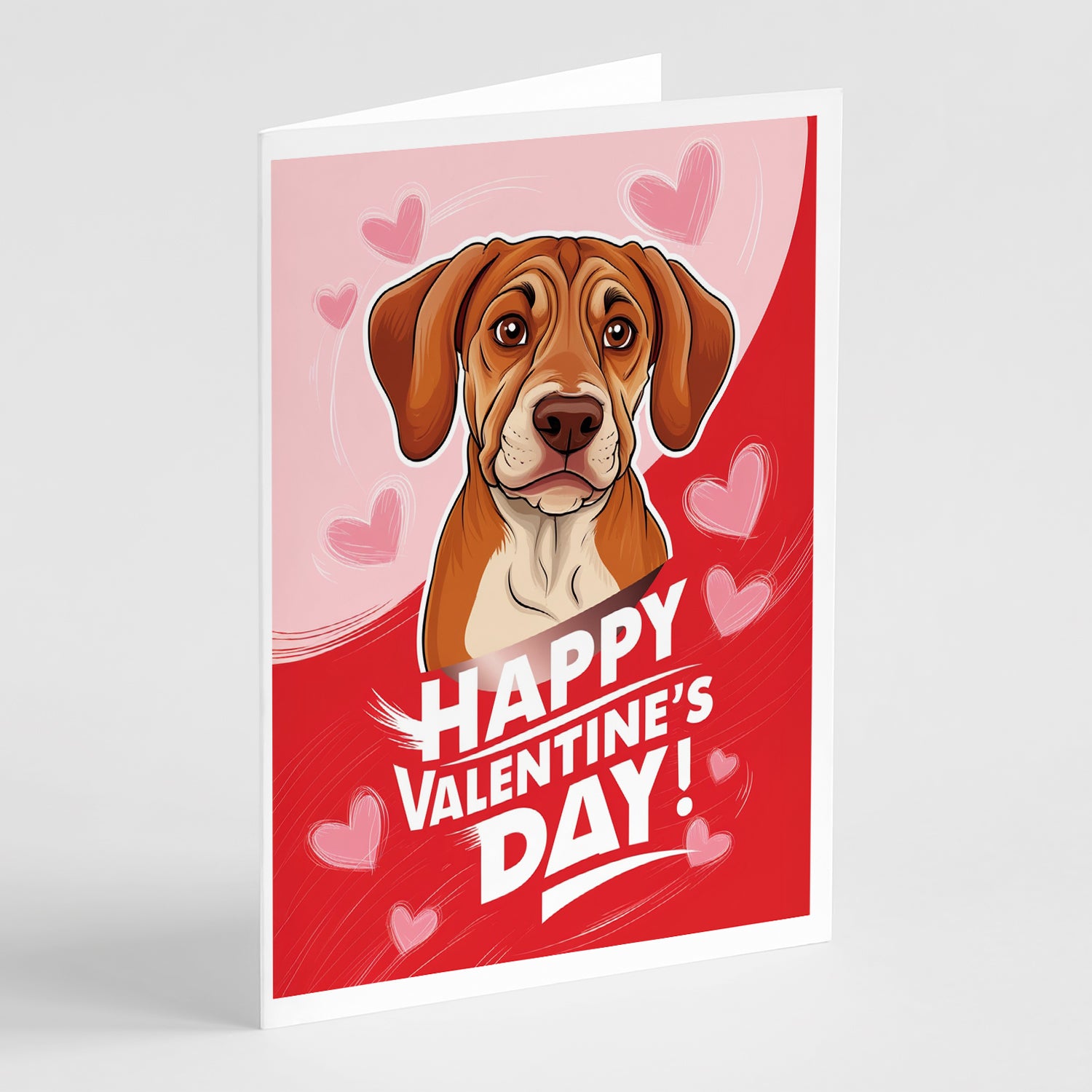 Buy this Rhodesian Ridgeback Happy Valentine's Day Greeting Cards Pack of 8