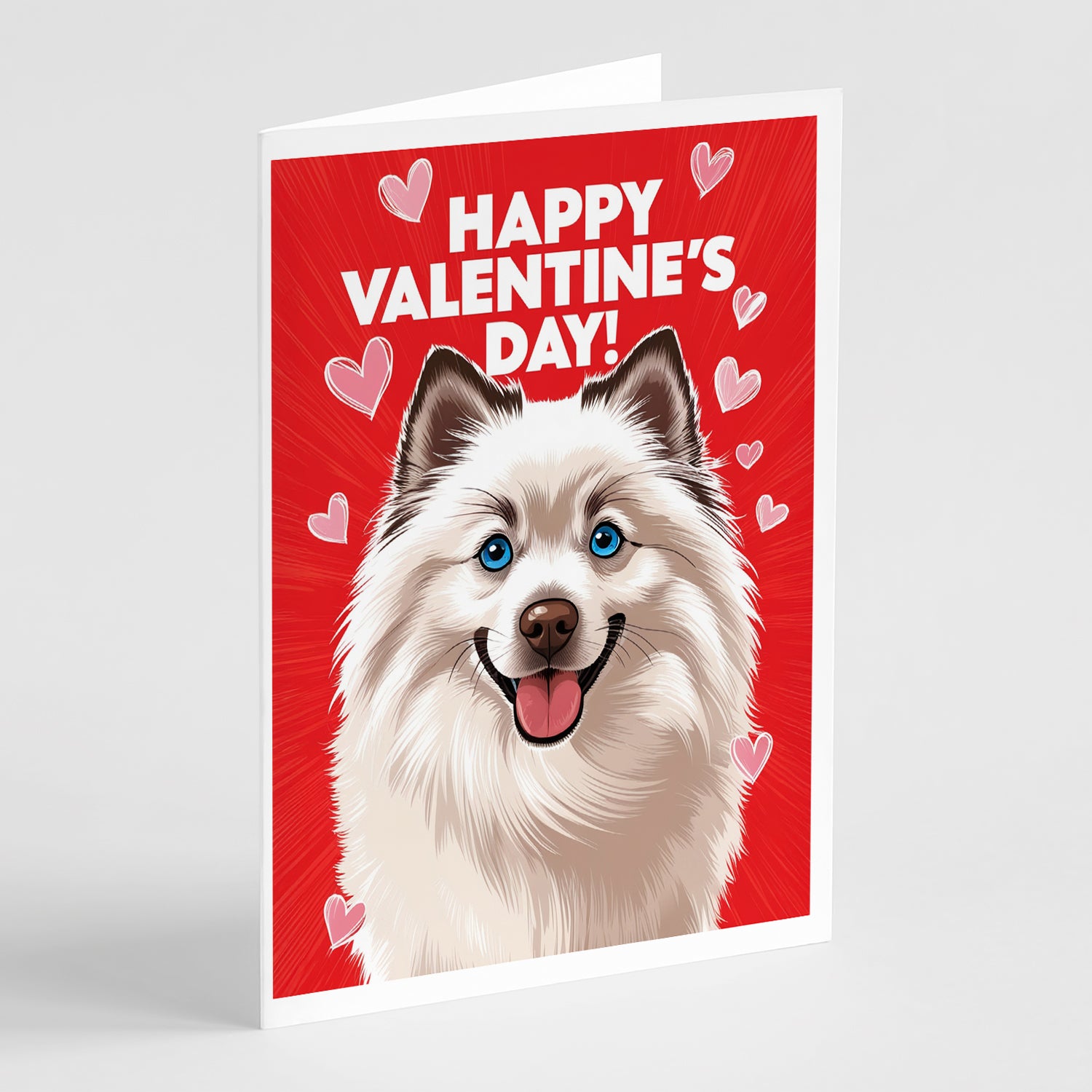 Buy this Samoyed Happy Valentine's Day Greeting Cards Pack of 8