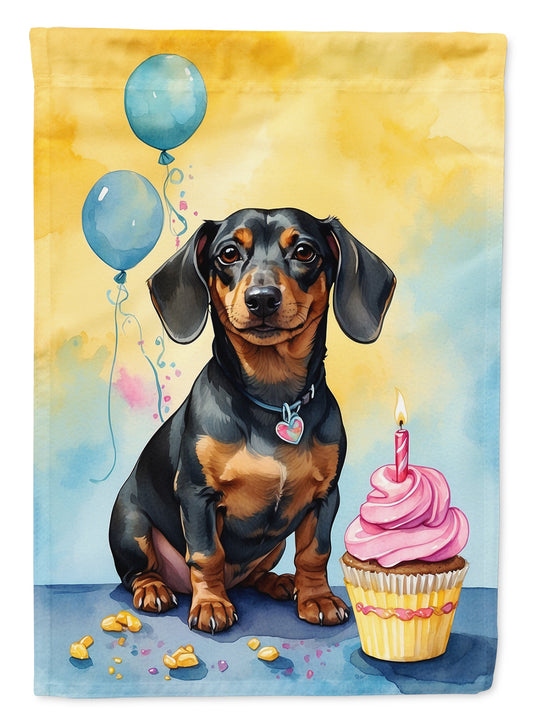 Buy this Dachshund Happy Birthday House Flag