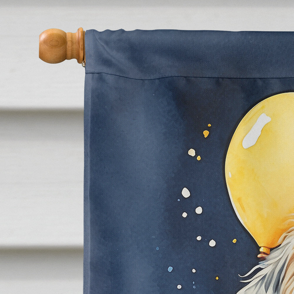 English Setter Happy Birthday House Flag