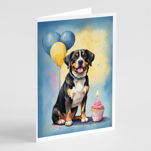 Buy this Entlebucher Mountain Dog Happy Birthday Greeting Cards Pack of 8