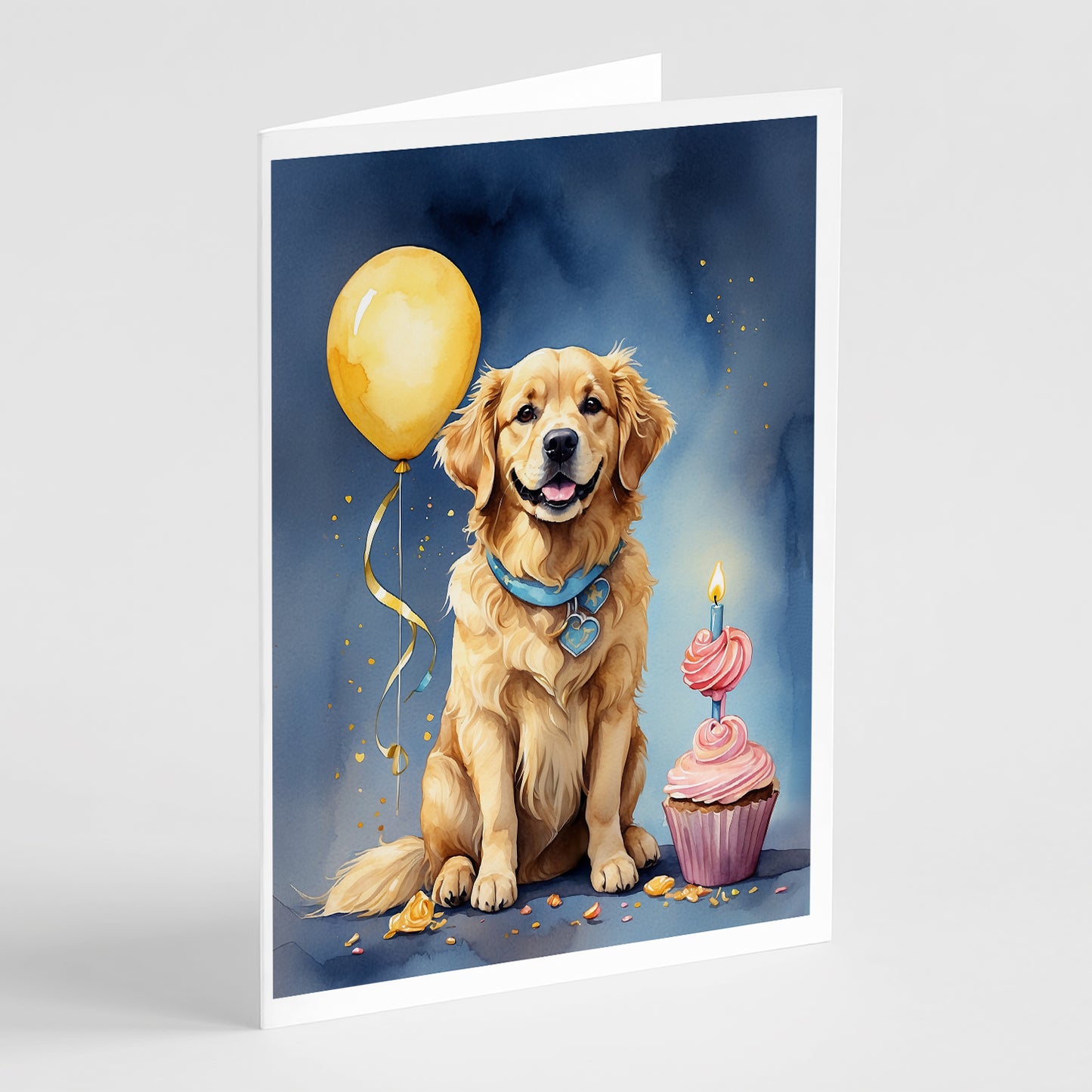 Buy this Golden Retriever Happy Birthday Greeting Cards Pack of 8