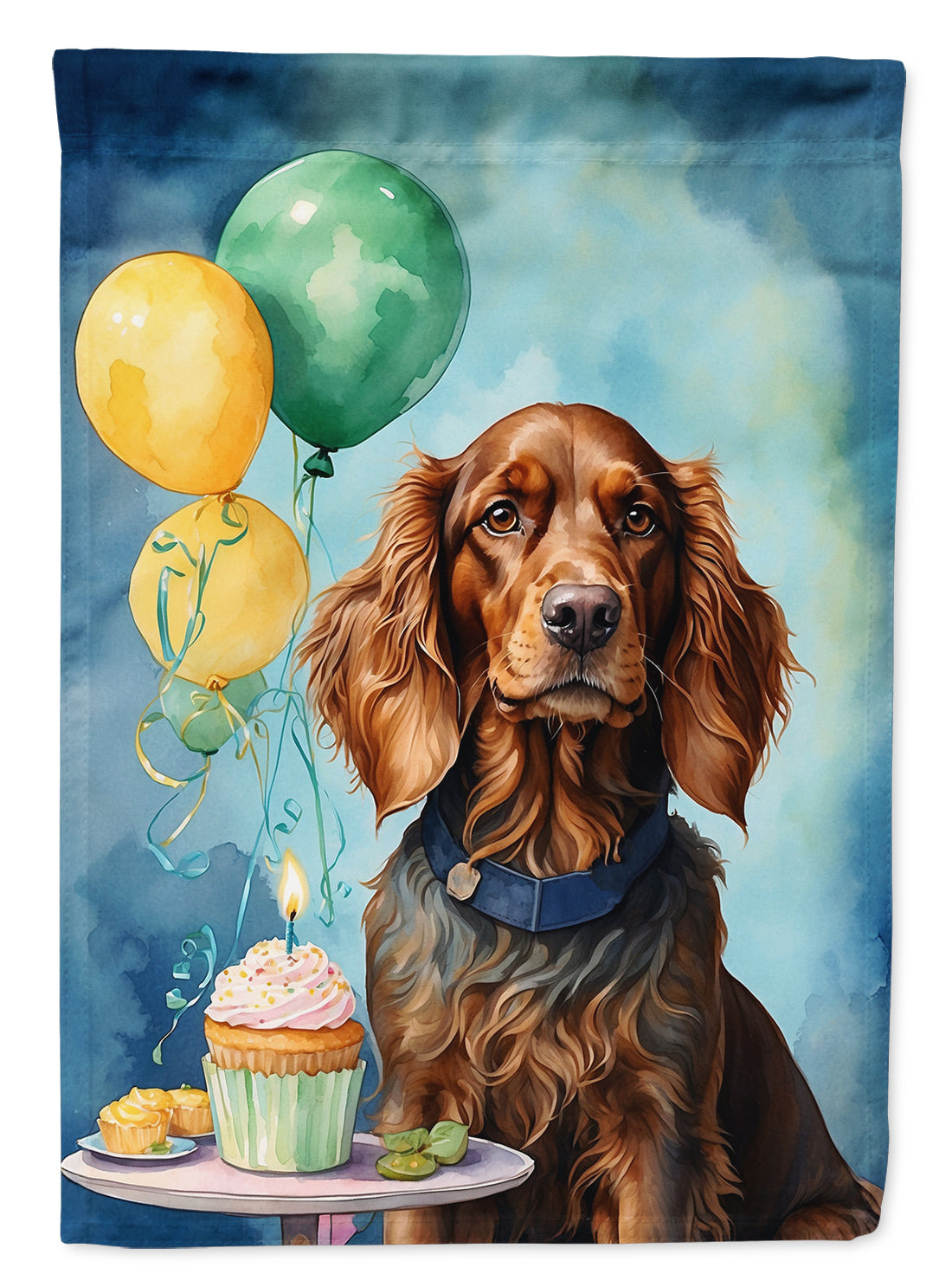 Buy this Irish Setter Happy Birthday House Flag