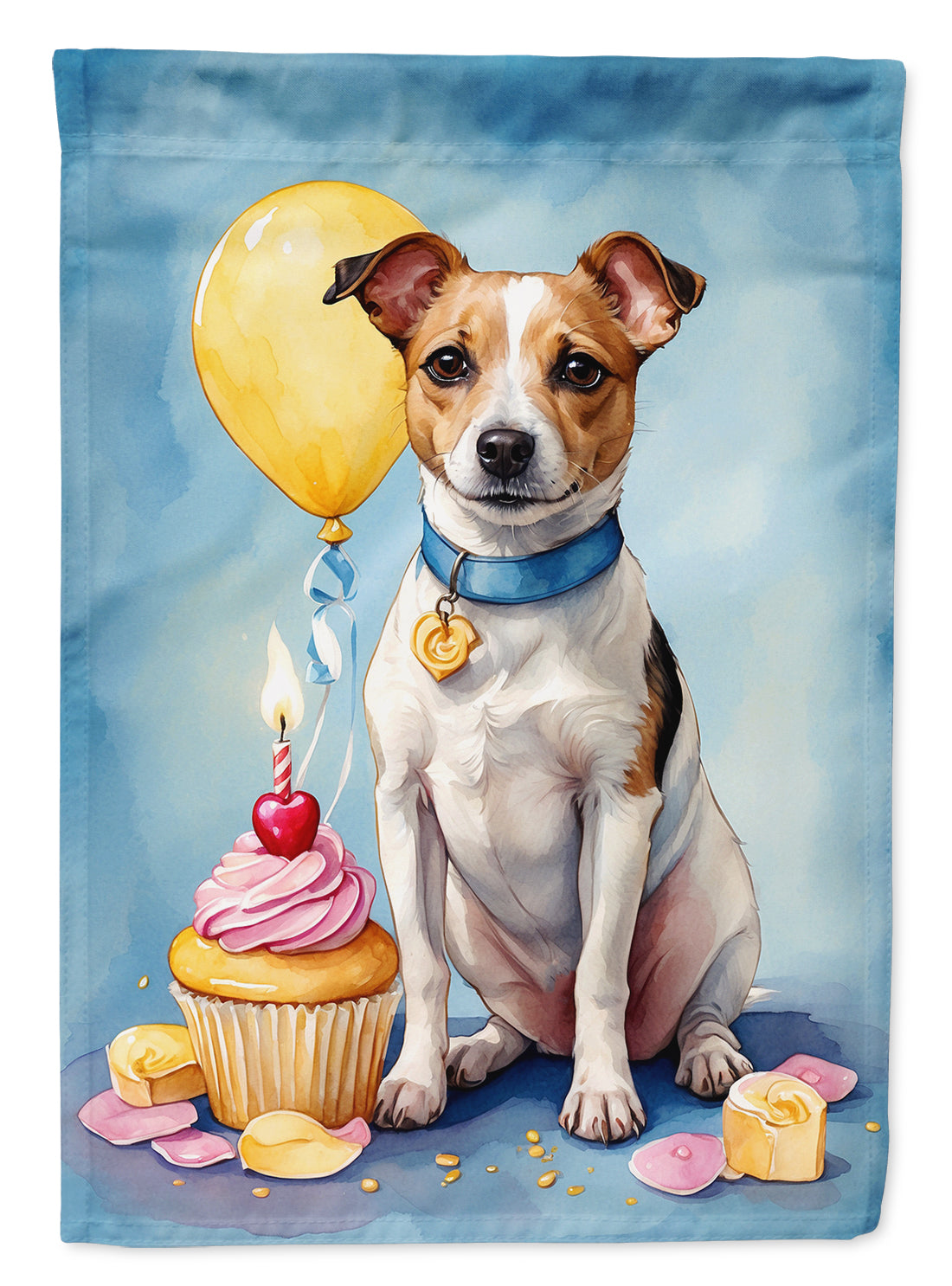 Buy this Jack Russell Terrier Happy Birthday Garden Flag