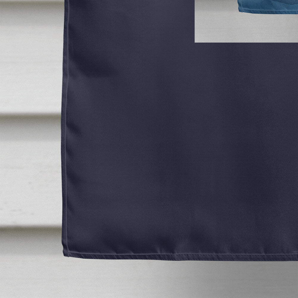 Keeshond Happy Birthday House Flag