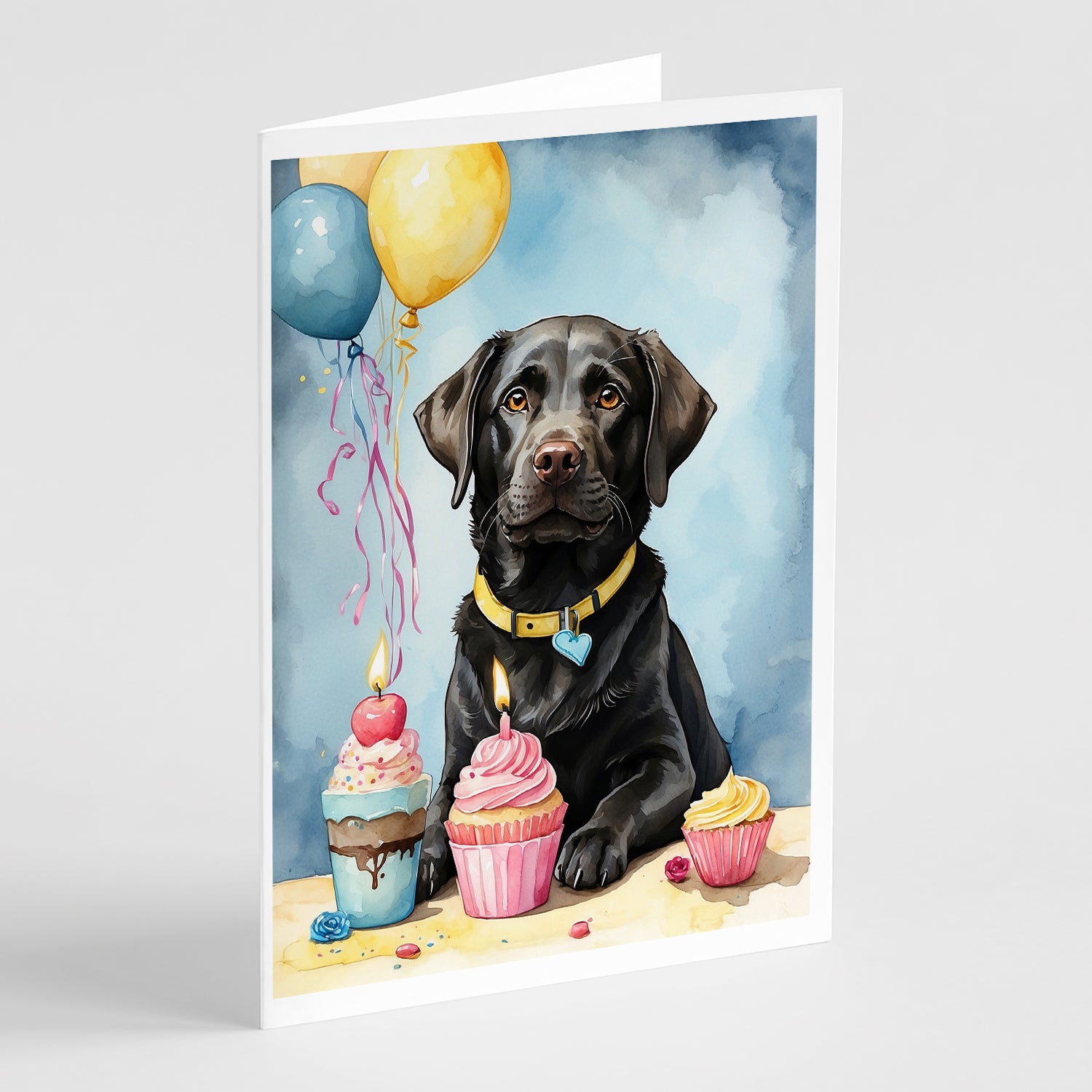 Buy this Black Labrador Retriever Happy Birthday Greeting Cards Pack of 8