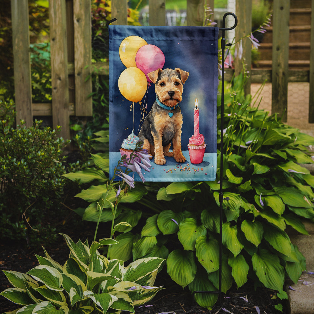 Lakeland Terrier Happy Birthday Garden Flag