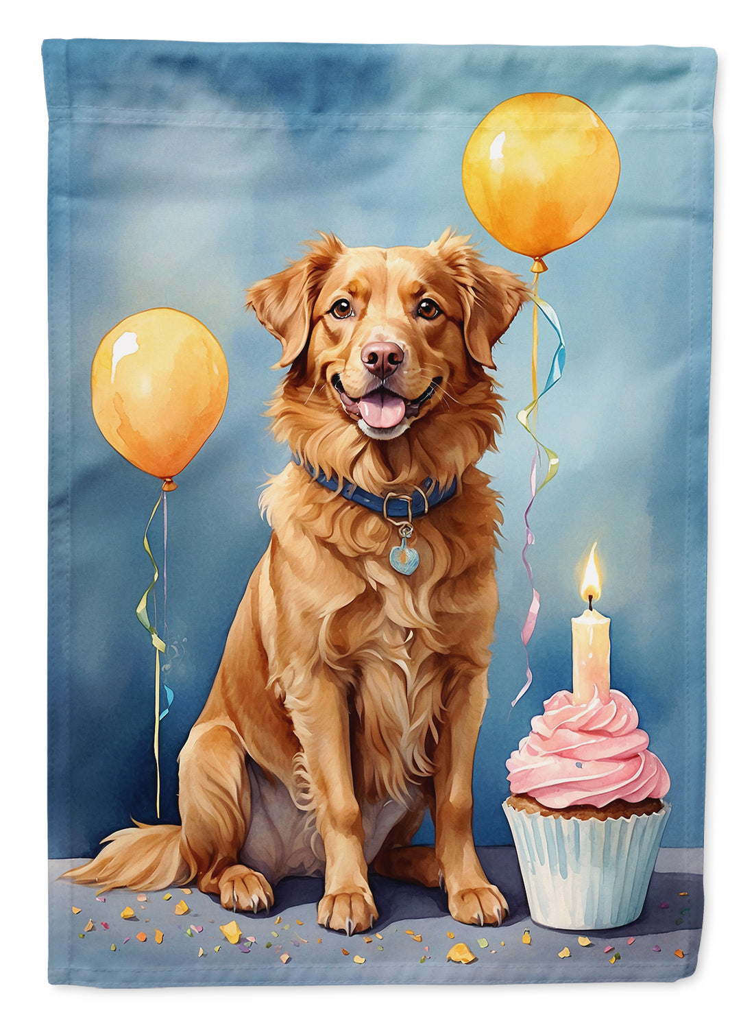 Buy this Nova Scotia Duck Tolling Retriever Happy Birthday Garden Flag