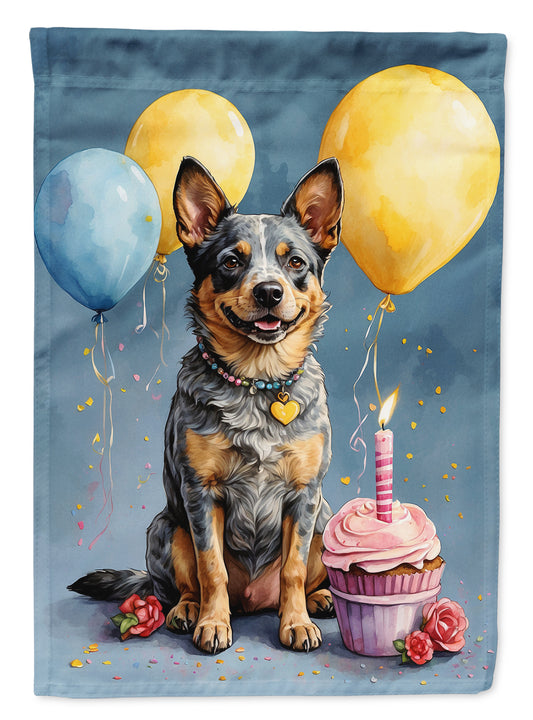 Buy this Australian Cattle Dog Happy Birthday House Flag