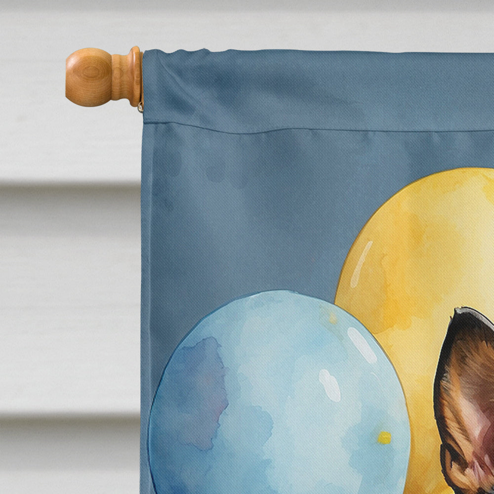 Australian Cattle Dog Happy Birthday House Flag