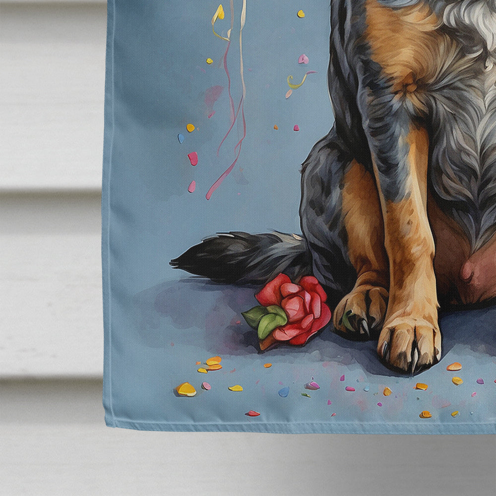 Australian Cattle Dog Happy Birthday House Flag