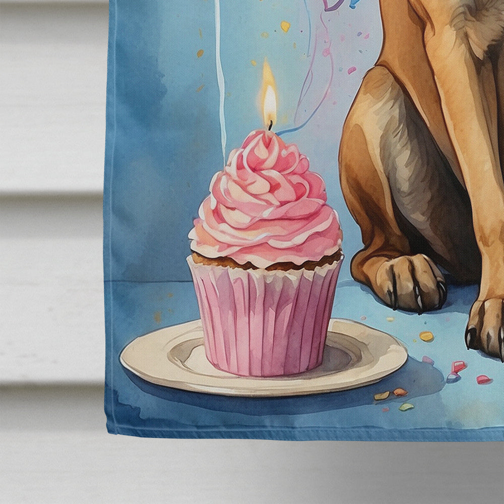 Belgian Malinois Happy Birthday House Flag