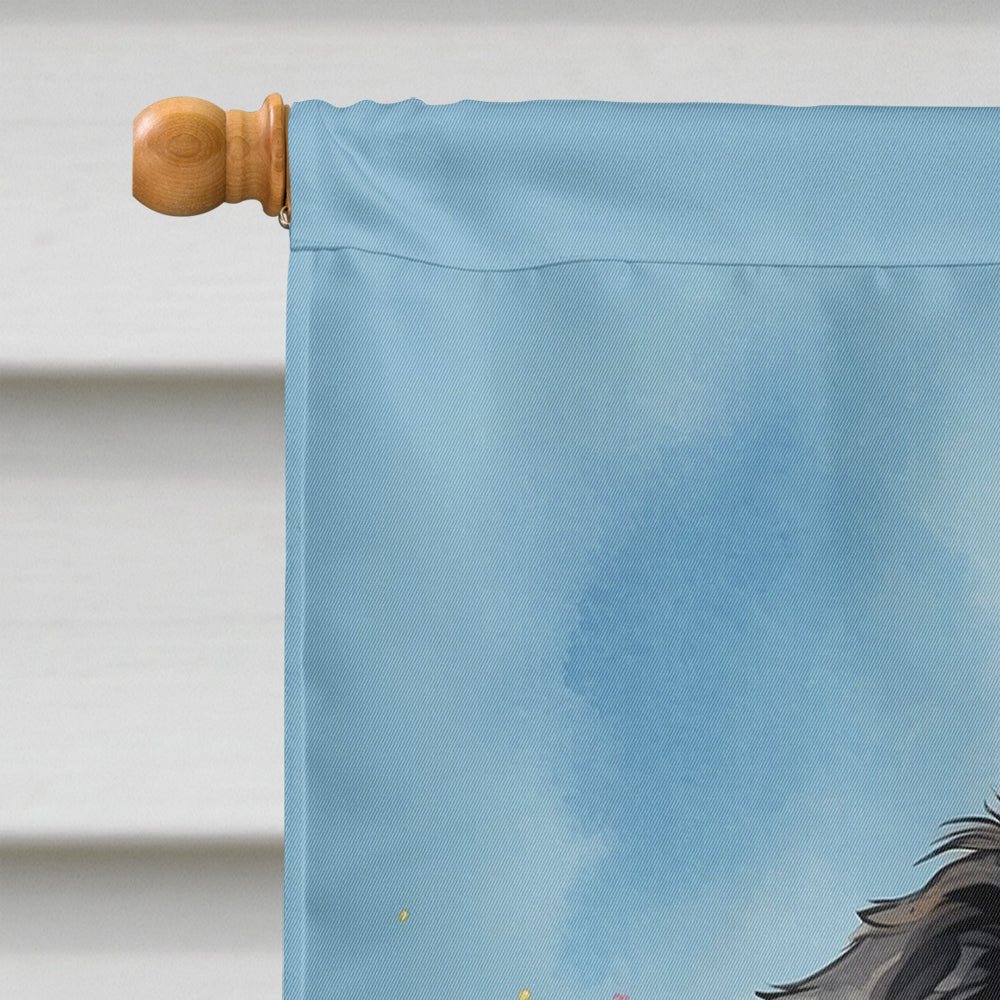Bernese Mountain Dog Happy Birthday House Flag