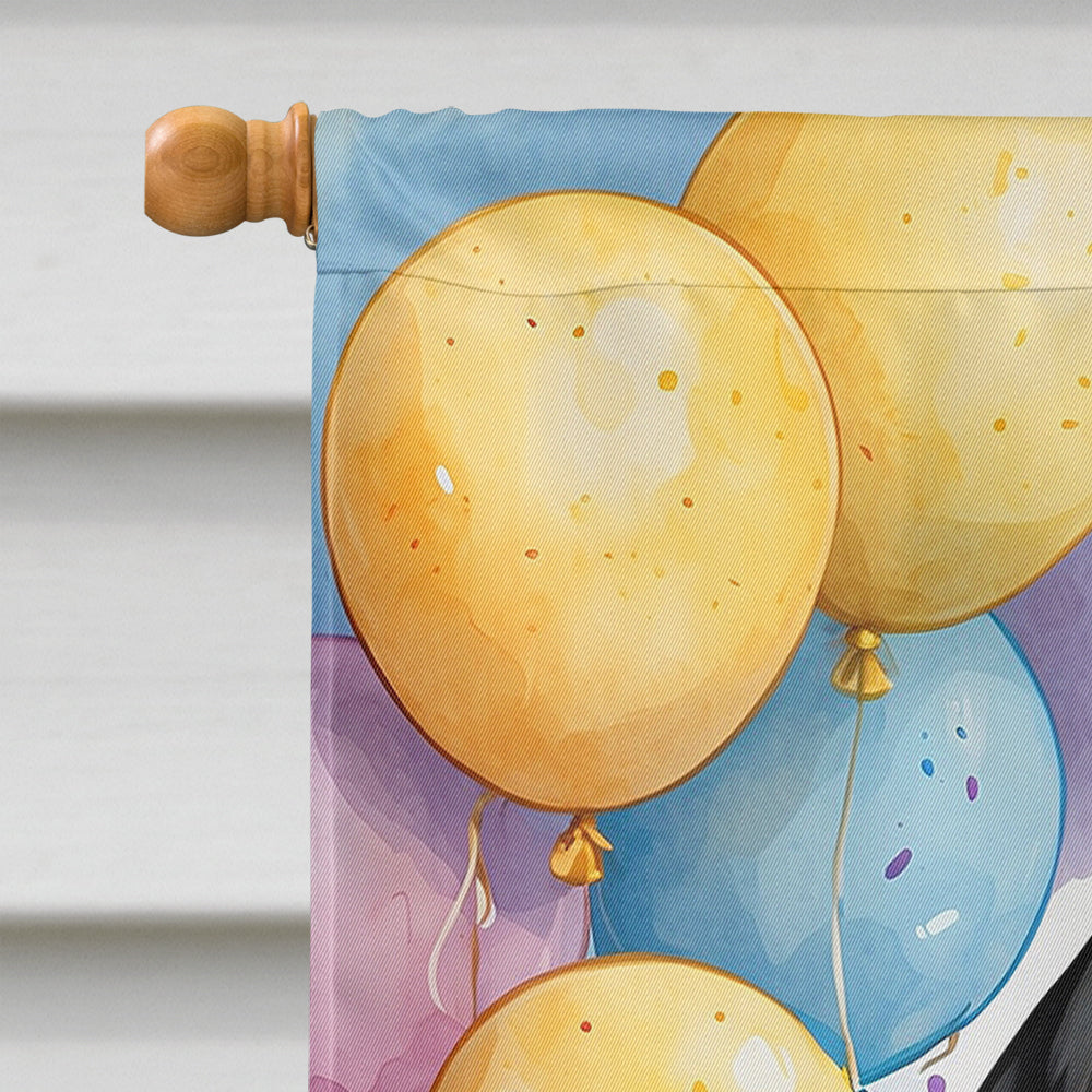 Bluetick Coonhound Happy Birthday House Flag