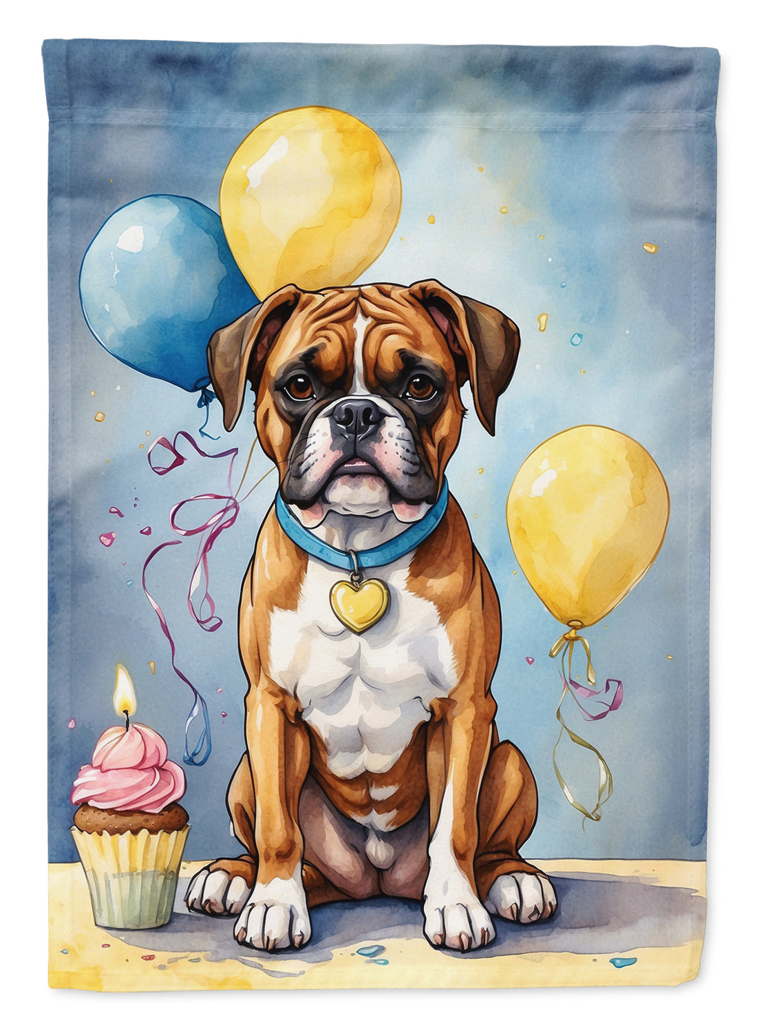 Buy this Boxer Happy Birthday Garden Flag
