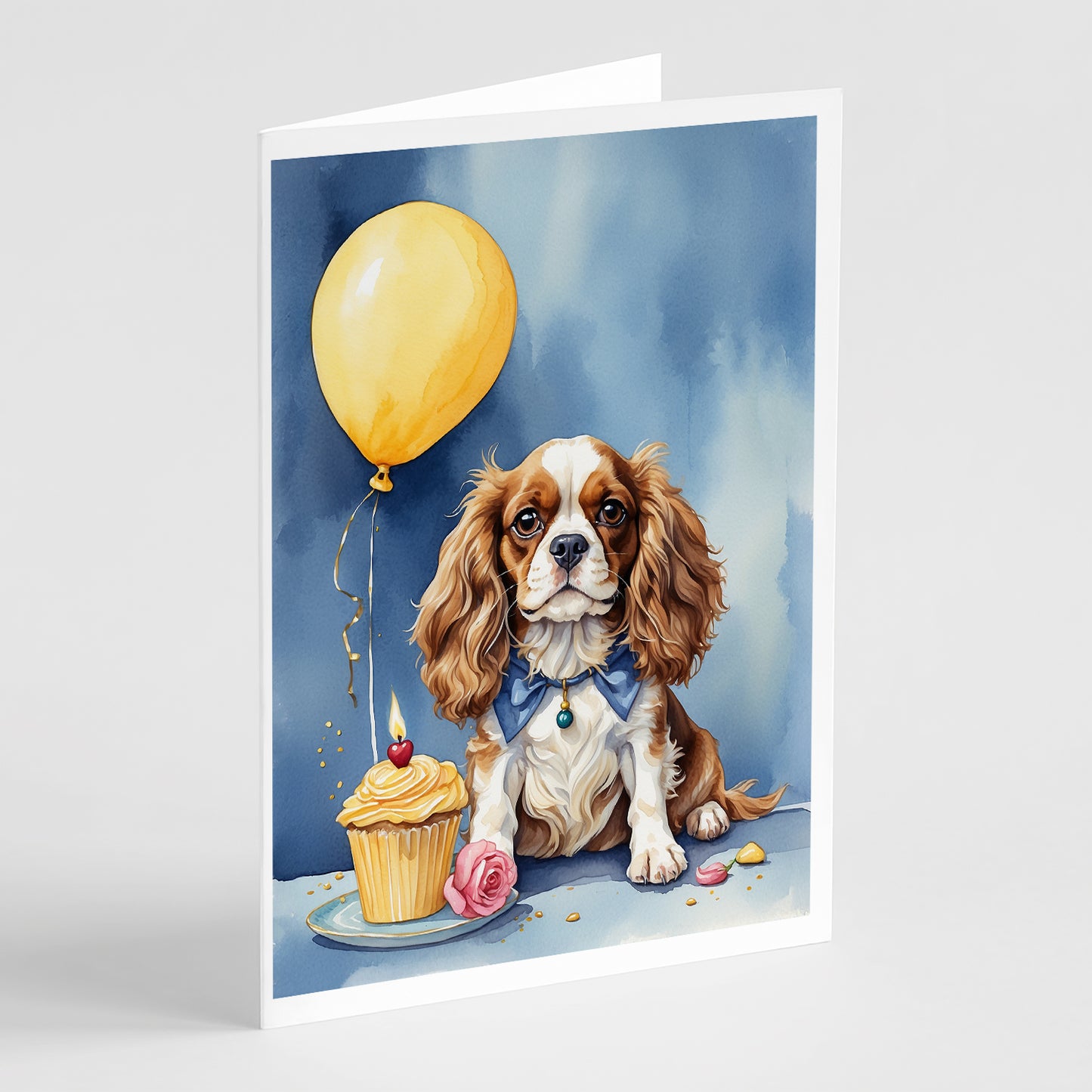 Buy this Cavalier Spaniel Happy Birthday Greeting Cards Pack of 8