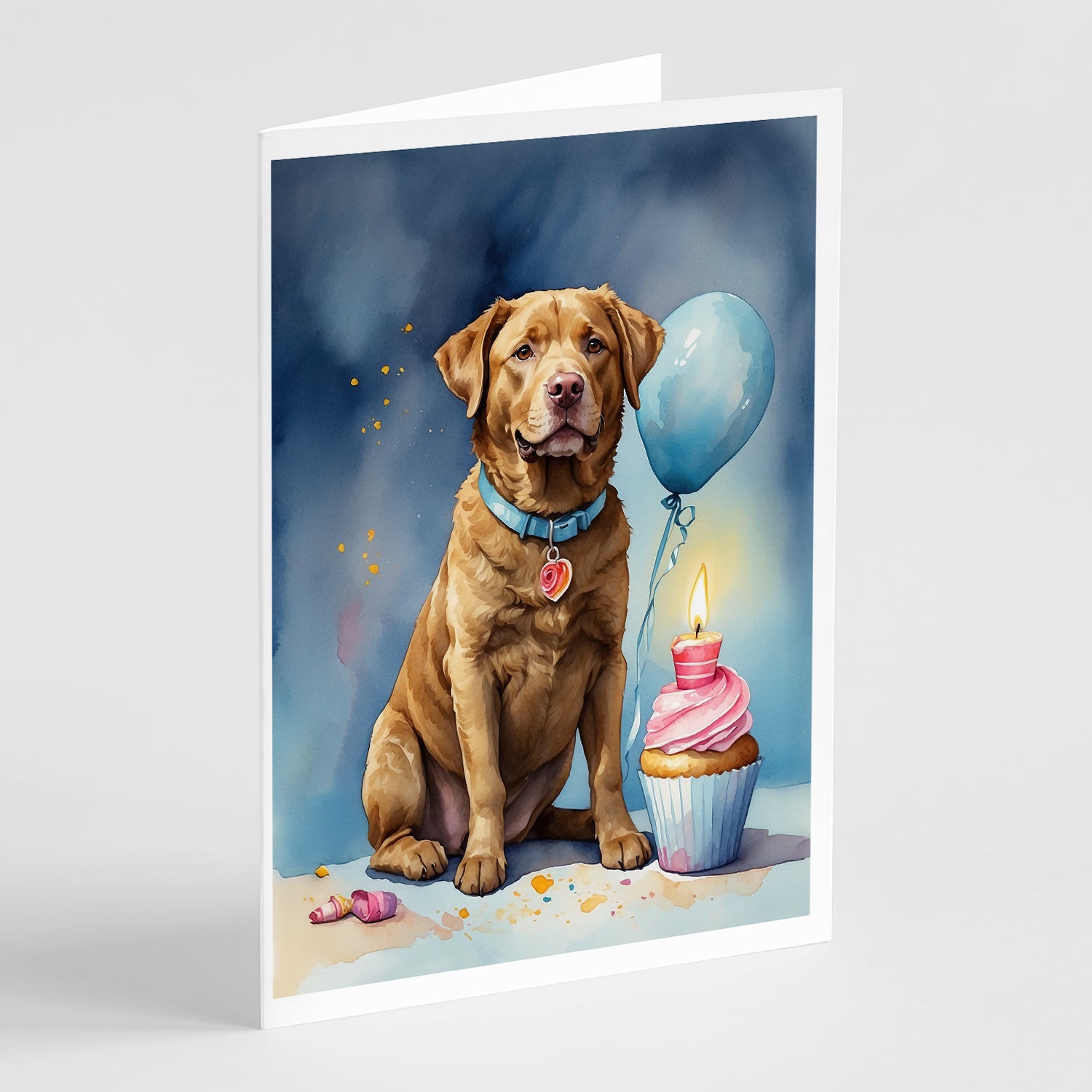 Buy this Chesapeake Bay Retriever Happy Birthday Greeting Cards Pack of 8