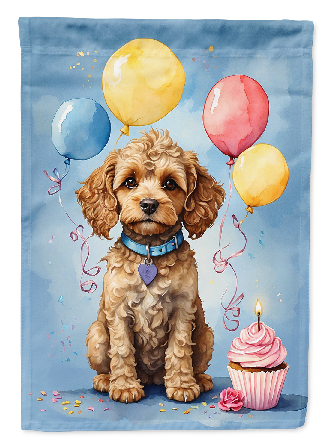 Buy this Cockapoo Happy Birthday House Flag