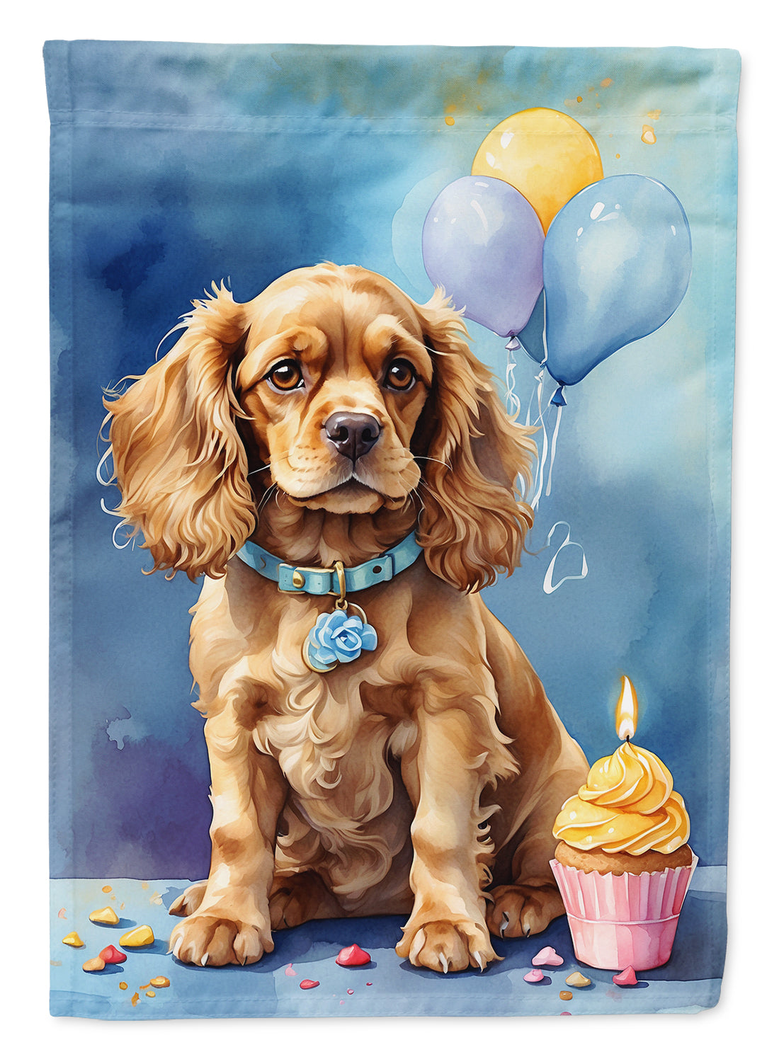 Buy this Cocker Spaniel Happy Birthday Garden Flag