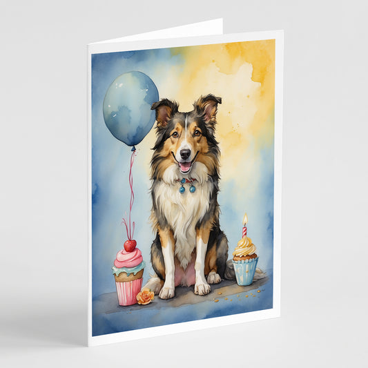 Buy this Collie Happy Birthday Greeting Cards Pack of 8