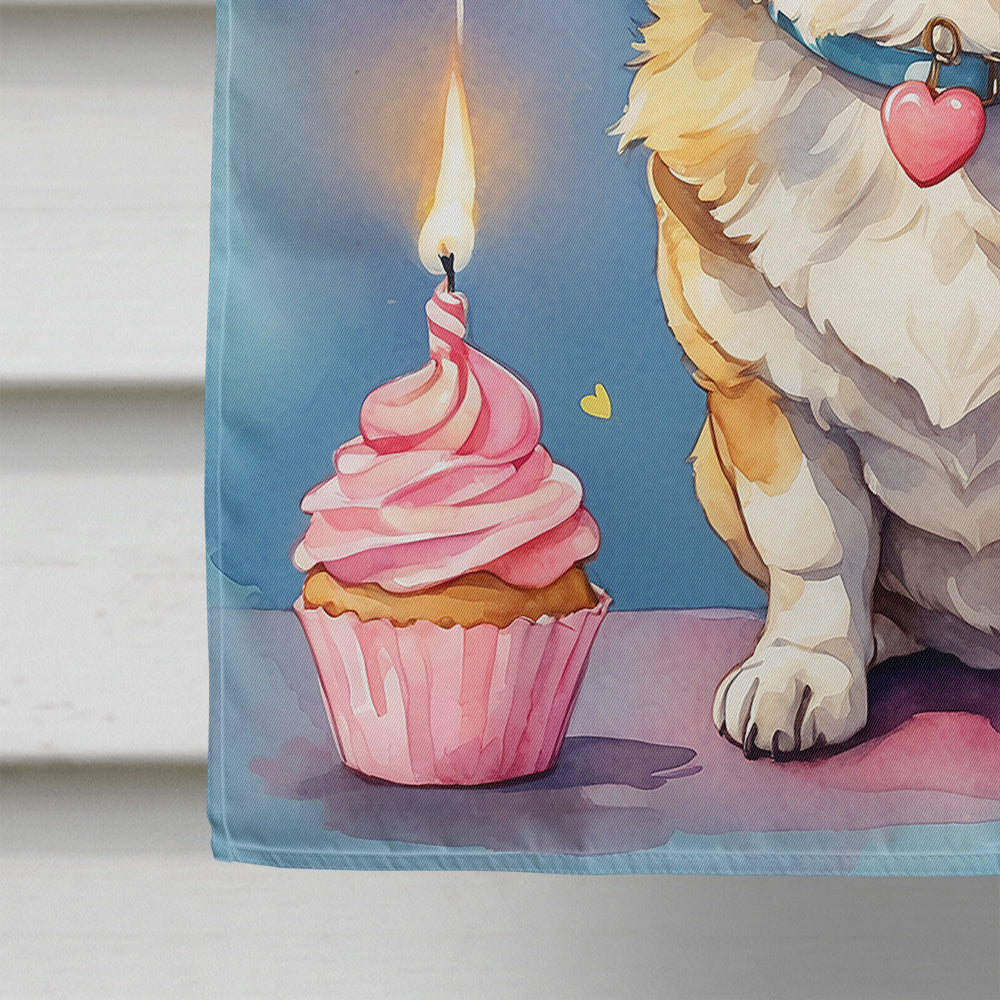 Corgi Happy Birthday House Flag