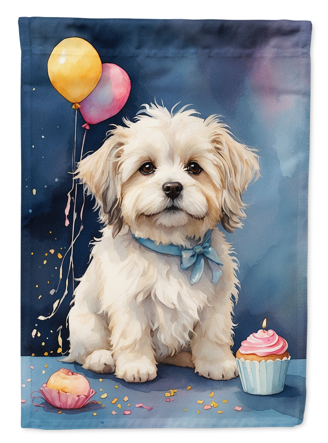 Buy this Coton De Tulear Happy Birthday House Flag