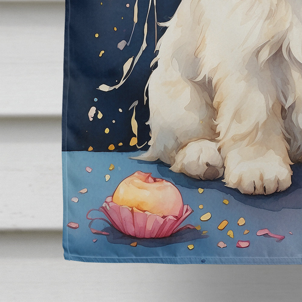 Coton De Tulear Happy Birthday House Flag