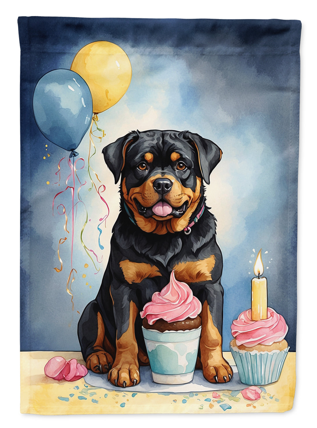 Buy this Rottweiler Happy Birthday Garden Flag