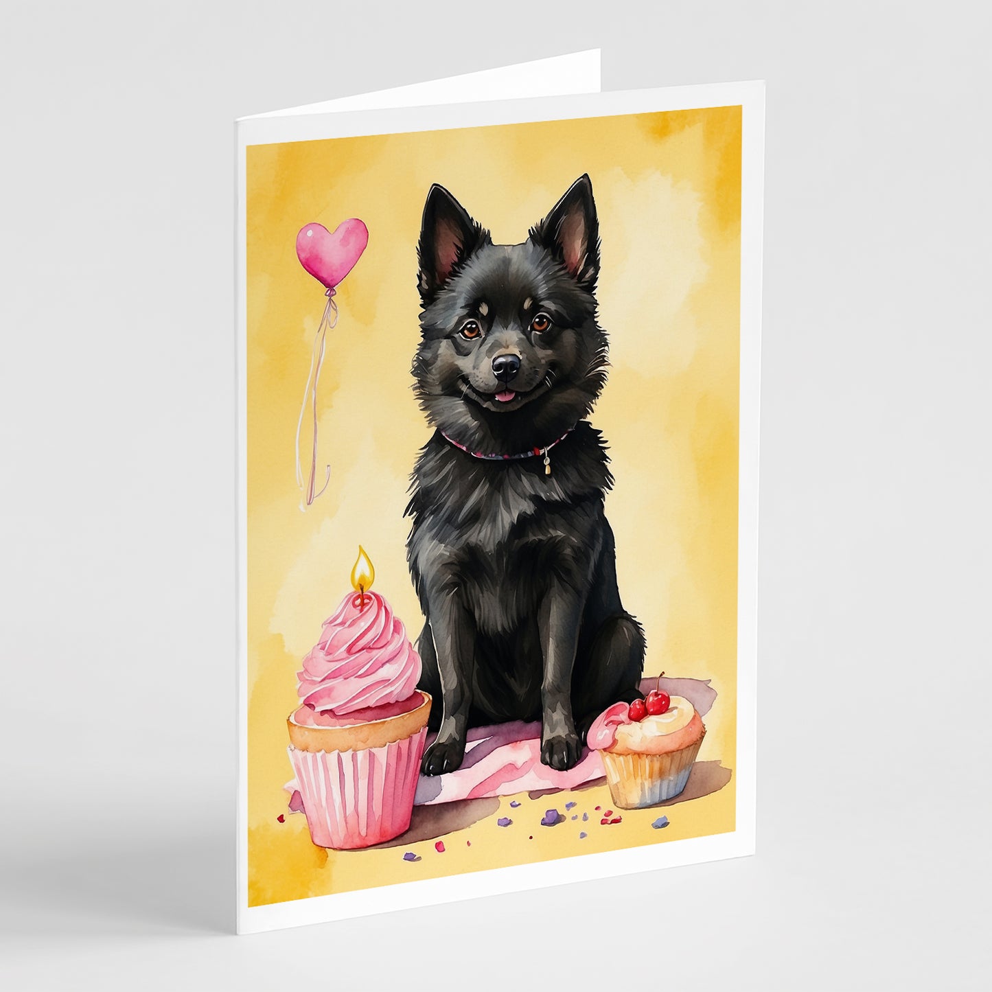 Buy this Schipperke Happy Birthday Greeting Cards Pack of 8