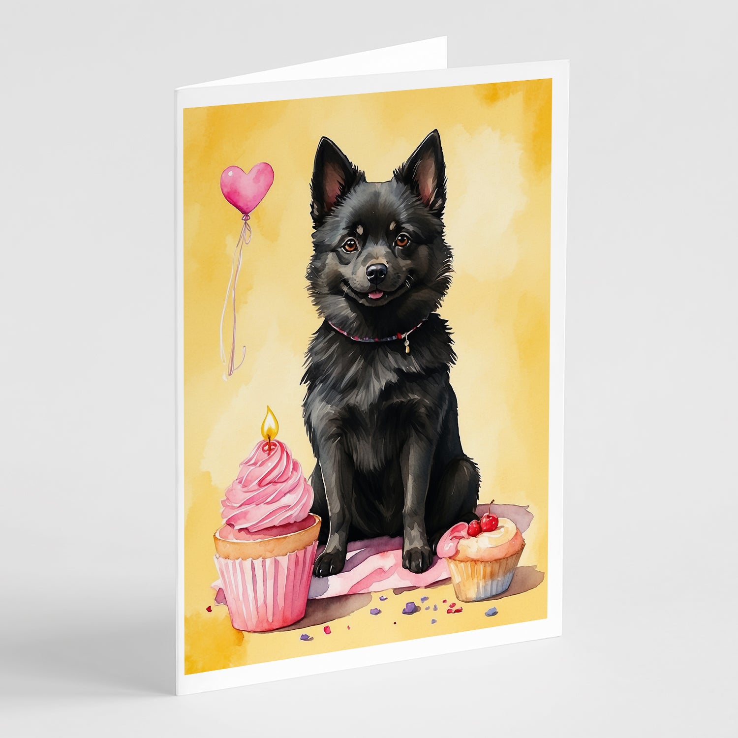 Buy this Schipperke Happy Birthday Greeting Cards Pack of 8