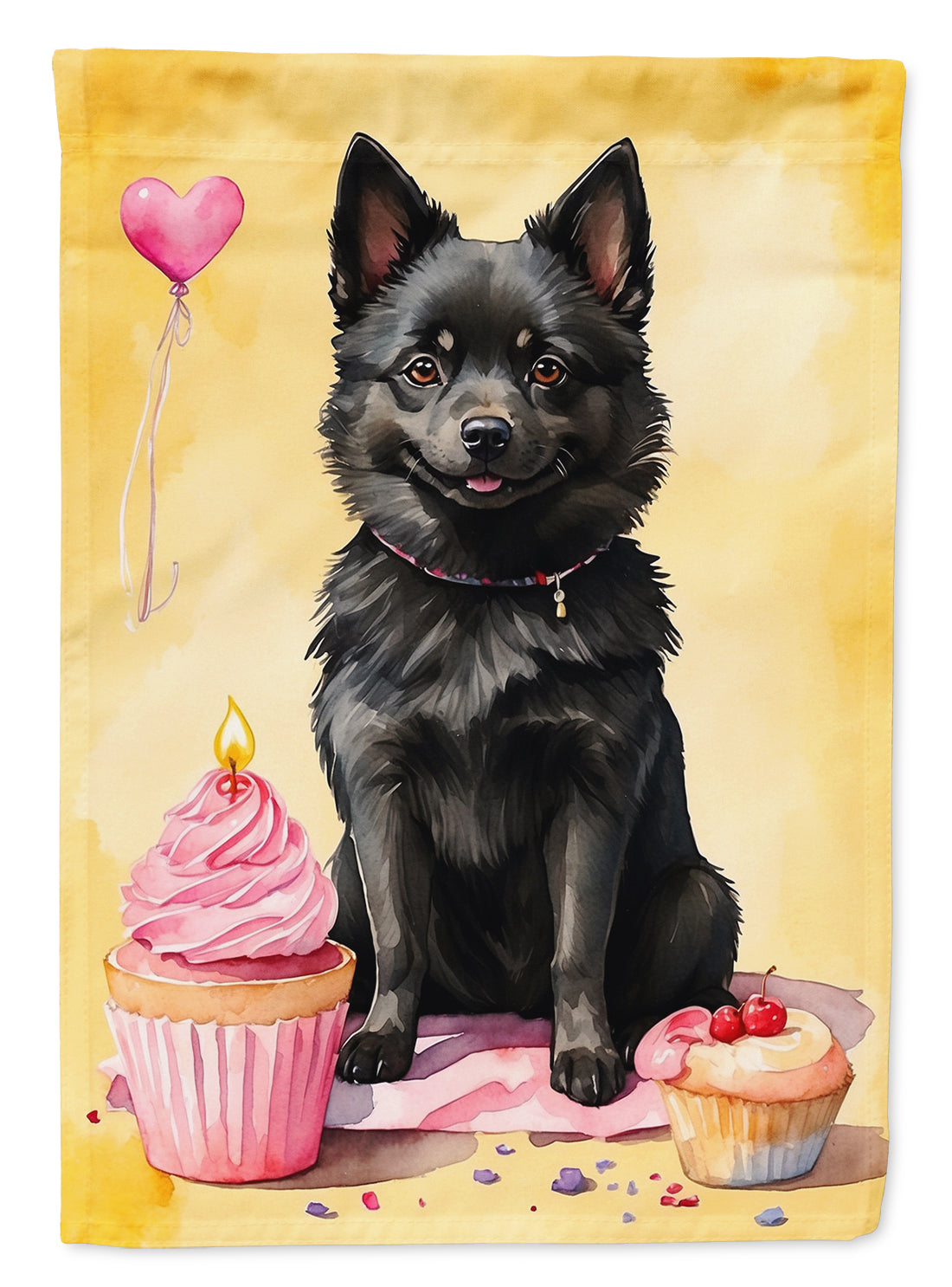 Buy this Schipperke Happy Birthday Garden Flag