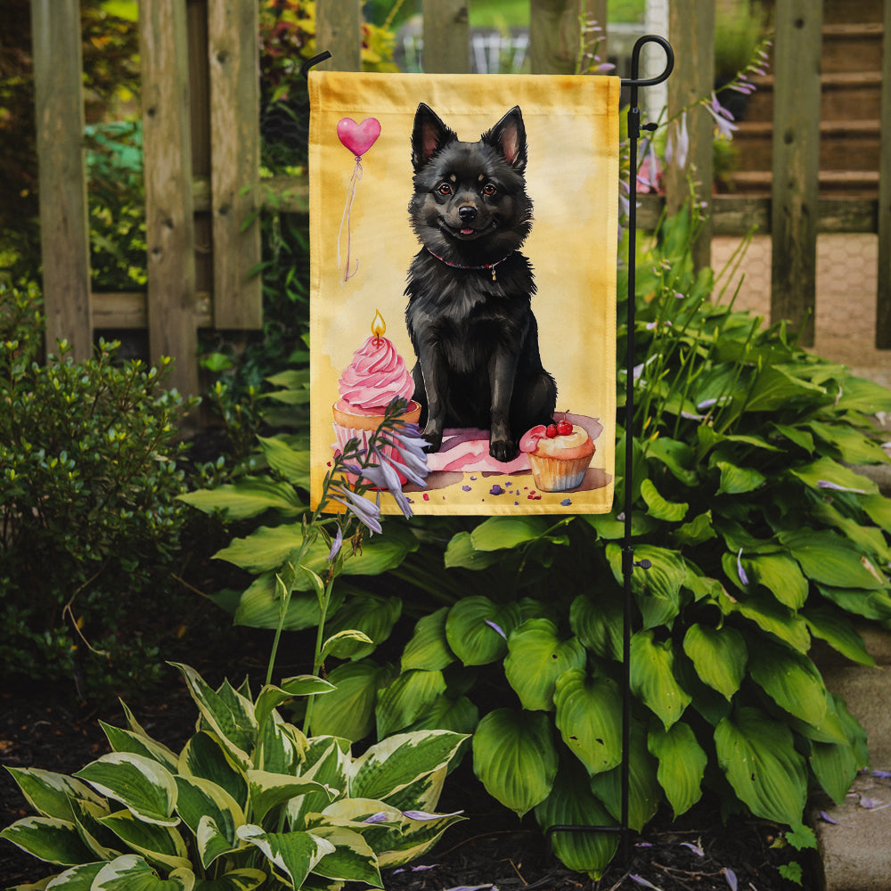 Schipperke Happy Birthday Garden Flag